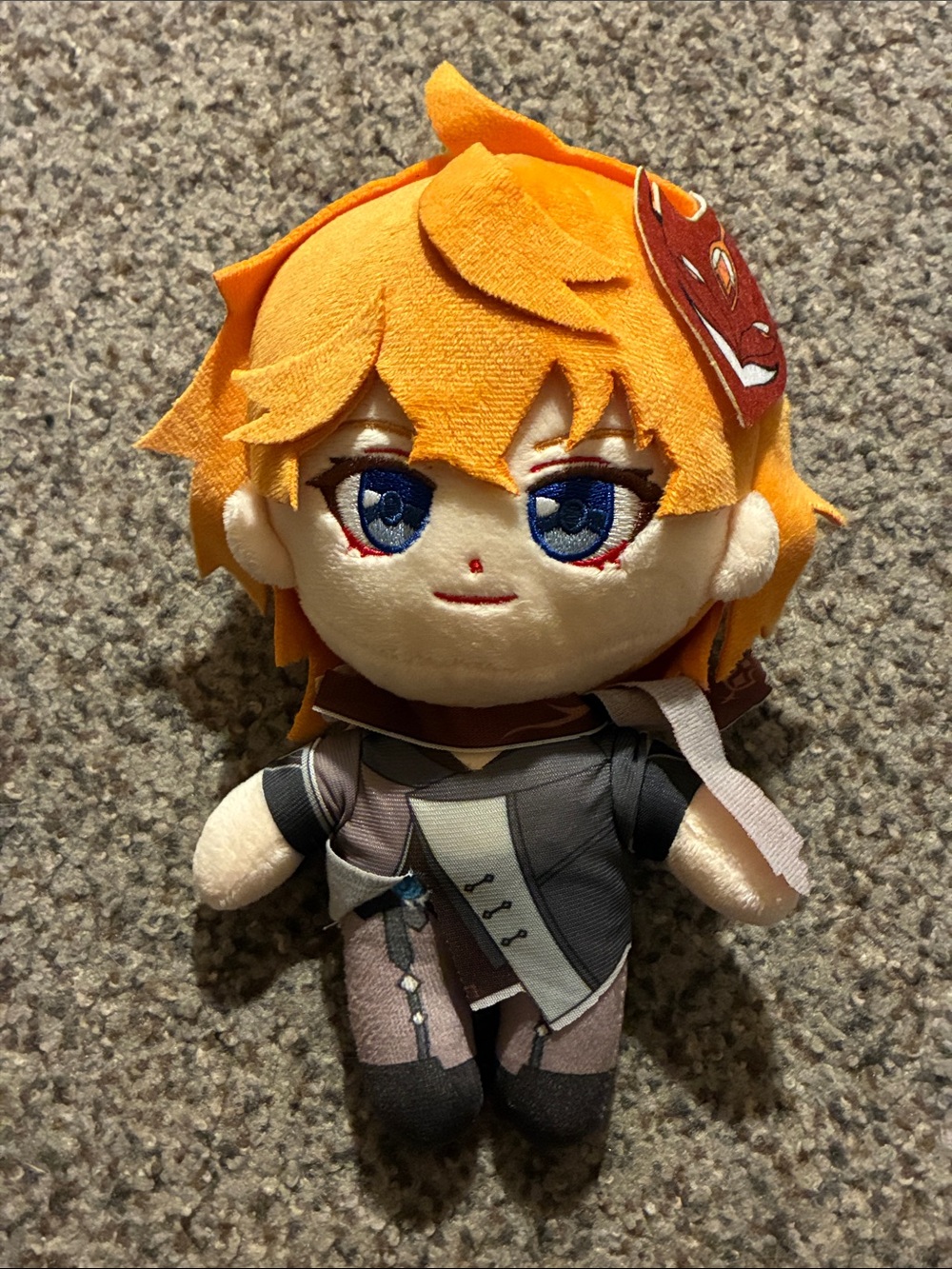 Anime Genshin Impact Tartaglia Plush Doll Stuffed Toy Itabag Decoration 20cm